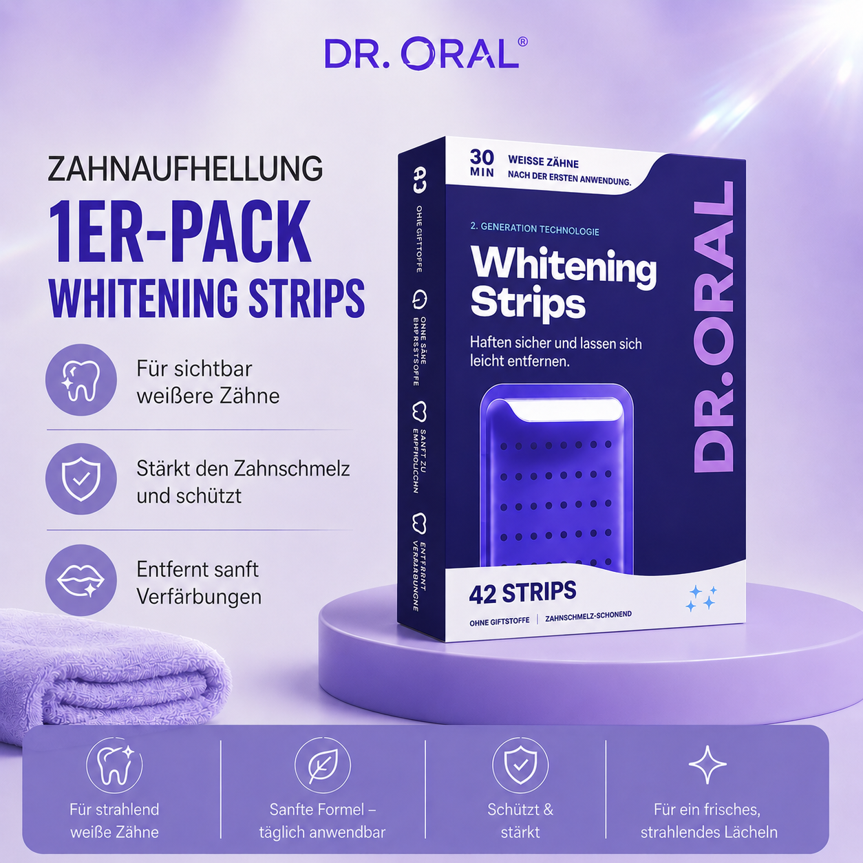 1ER-PACK WHITENING STRIPS