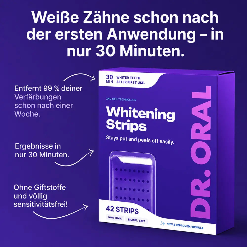 DR. ORAL™  PURPLE WHITENING STRIPS