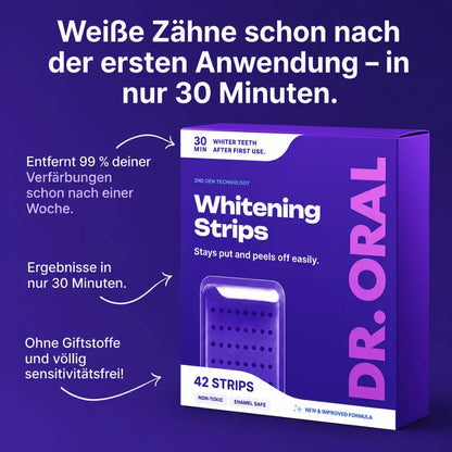 DR. ORAL™  PURPLE WHITENING STRIPS